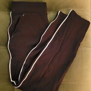 Black pants with white stripe on sides